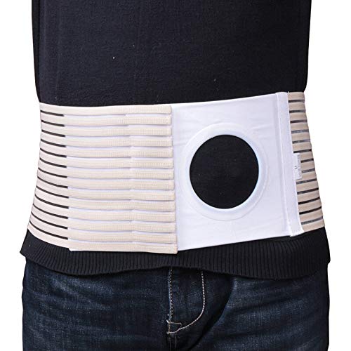 Ostomy Belt Colostomy Belt (Hole 3.14") Medical Stoma Support Ostomy Hernia Belt Ostomy Hernia Belt Stomach Truss Binder with Compression Support (S: 33.46''-37.40'') Small (Pack of 1)