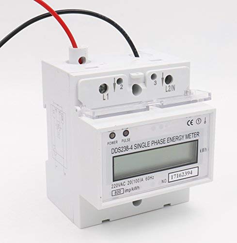 Baomain Single Phase DIN-rail Type Kilowatt Hour kwh Meter 220V 60Hz 20 (100) A