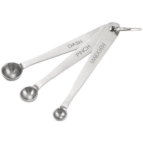 Mrs. Anderson's Baking Measuring Spoons, Dash, Pinch, Smidgen Dash, Pinch, Smidgen Spoons, 3-Piece Set