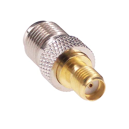 RFaha 5pcs SMA Female to F Female RF Coax Adapter SMA to F Coaxial Connector Adapter for HT Radio/Antenna/Coax Cable(F16-5)