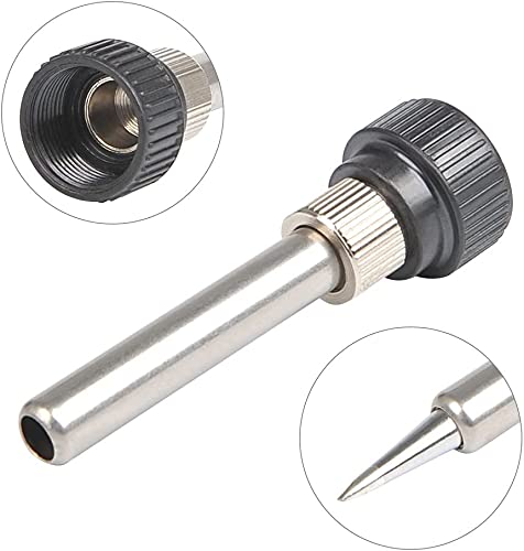 Pack of 10 soldering tips, 900M-T made of gold-plated copper soldering iron tips, lead-free, soldering iron replacement soldering tips set with welding sleeve for Hakko Quick Aoyue Yihua Maplin ABF soldering station