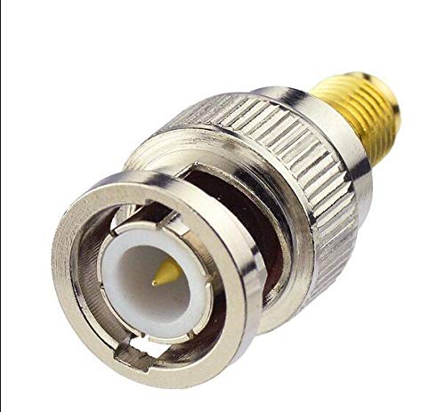 DHT Electronics 2pcs RF coaxial coax adapter SMA female to BNC male