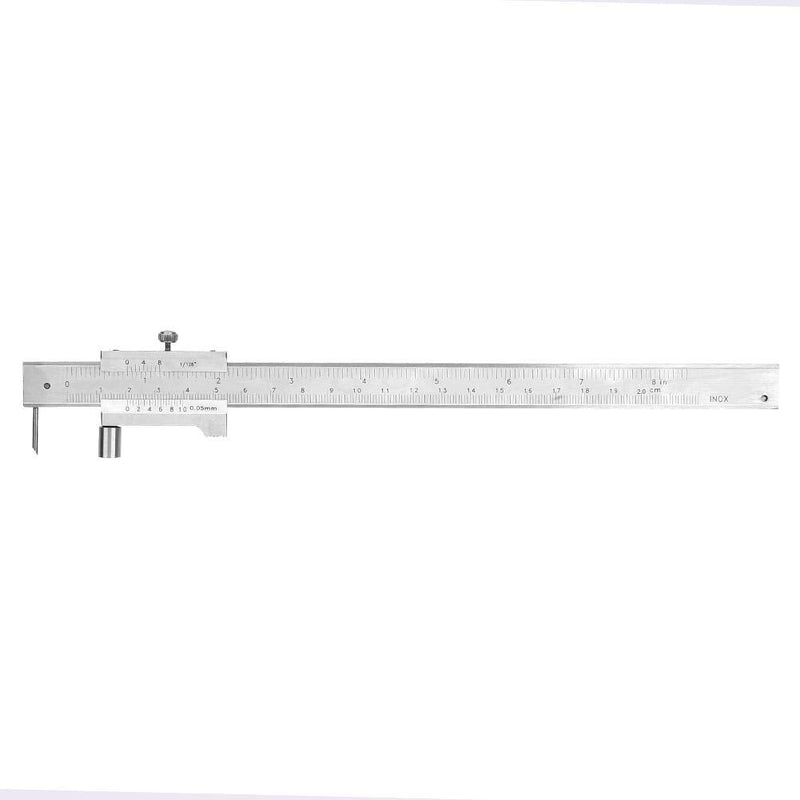 Scribing Caliper, 200mm 8in Dual Scale, Marking Vernier Caliper with Carbide Marking Needle for Scribe on Metal Wood Plastic