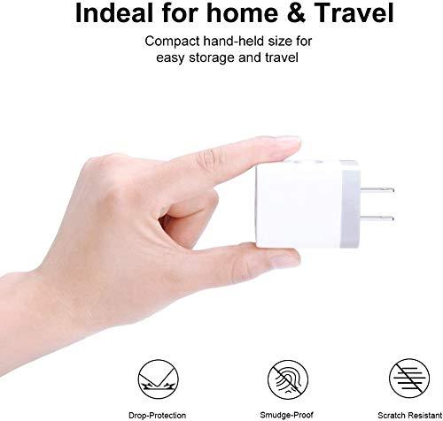 USB Charging Plug, Wall Charger Adapter,Sicodo 3Pack Universal Travel 3.1A 3 Muti Port Fast Charging Block Compatible with iPhone 12 SE 2020 11 Xs Max XR 8,Tablet,Samsung GalaxyS10,S9,Edge,HTC,Google 3Pack-White