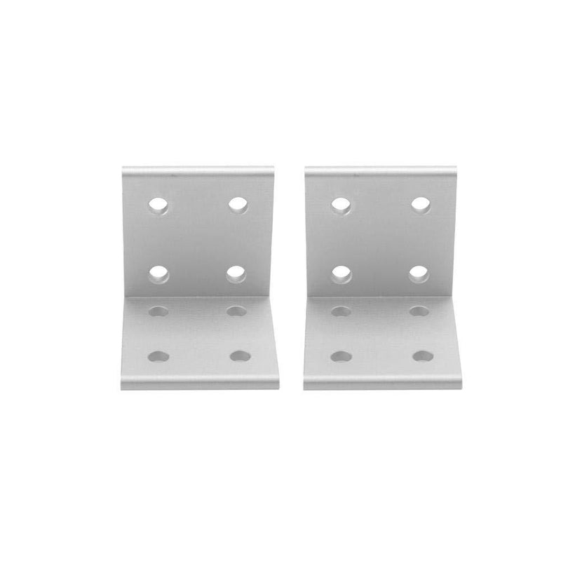 Akozon 2pcs 2040 Corner Bracket L Shape Connector Corner Angle Bracket Connection Joint Aluminum Profile