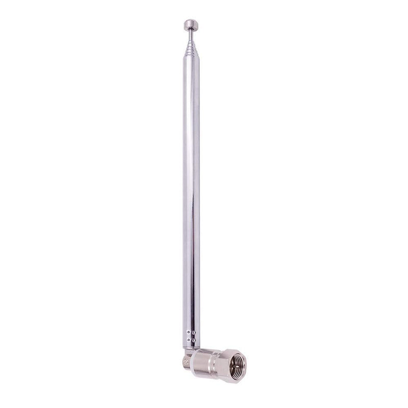 Fancasee FM Antenna Telescopic 75 Ohm Screw F Male Plug Antenna with PAL BNC 3.5mm Jack Connector Adapter FM Radio Antenna for AV Stereo Receiver Home Theater Amplifier System Indoor Outdoor