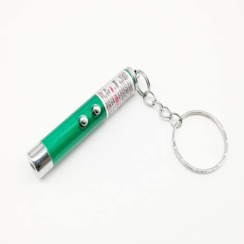 Mini Cat Toys Laser Pointer Pen Keychain Flashlight Funny Dog Stick Pet Lamp White Light LED Infrared Button Electronics Included (6 Color Mix Pack, 6 Color Mix) 6 color mix Pack