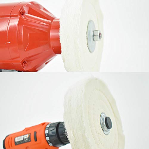 2 x 6" 70 Layer Polishing Disc for Sander Spiral Stitched Mirror Cotton