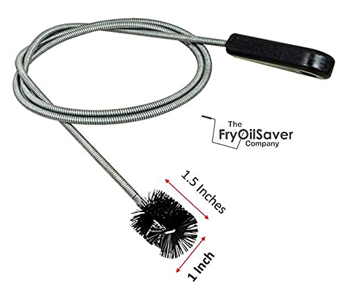FryOilSaver Co, B313C, Extra Long Drain Cleaning Brush, Length 48", Super Flexible Drain Cleaning Tool, Drain Clog Remover Brush