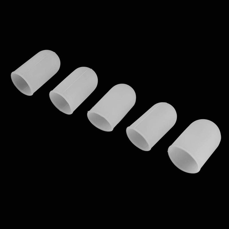 5pcs Silicone Finger Cots Thumbs Cover Protector Fingertip Cots Caps for Heat Cooking Baking Barbecue