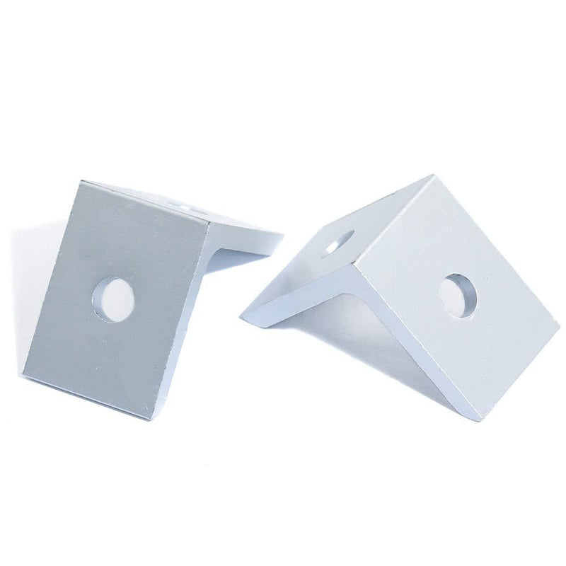 KOOTANS 10-Pack 2 Hole 90 Degree 20 Series Joint Plate Corner Angle Bracket Connection for Slot 6mm 2020 Aluminum Profile 10pcs 2020 corner bracket