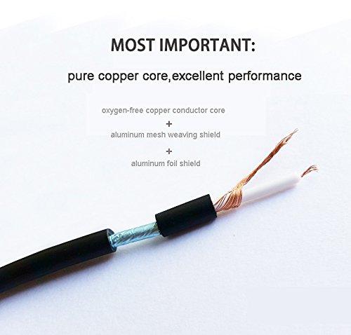 OLLGEN RCA Video Cable,Digital Audio Coaxial Cable with Male to Male Single Plug,A/V Extension Cord for Subwoofer Car Rear View Parking Buckup Camera,5M/16Feet 5M