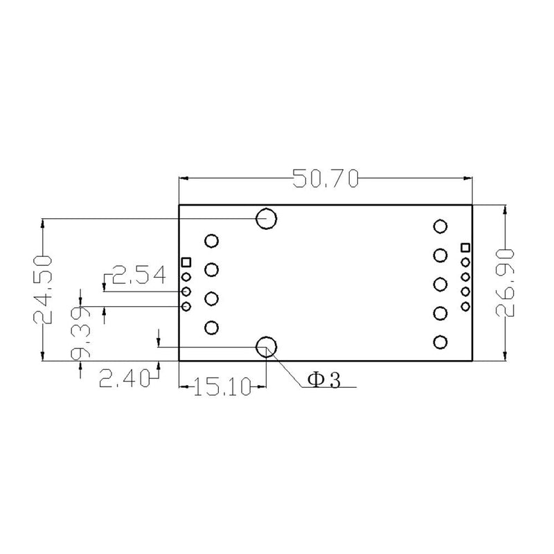 RS422 to TTL Converter, 3.3V Level Converter Module Mutual Conversion with Indicator Light