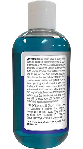 Goo Gone Bandage Adhesive Remover For Skin - 8 Ounce
