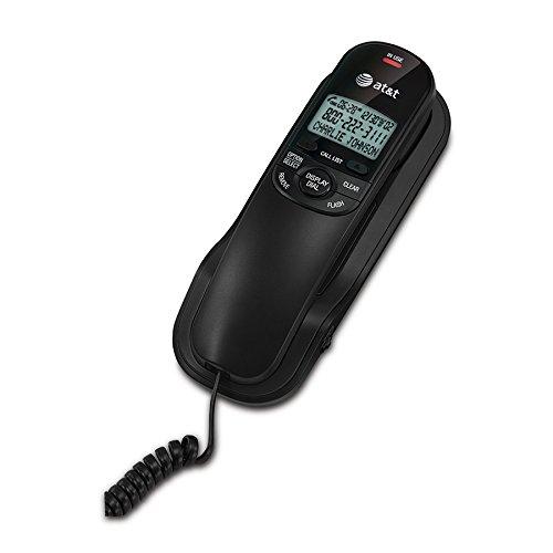 AT&T TR1909B Trimline Corded Phone with Caller ID, Black