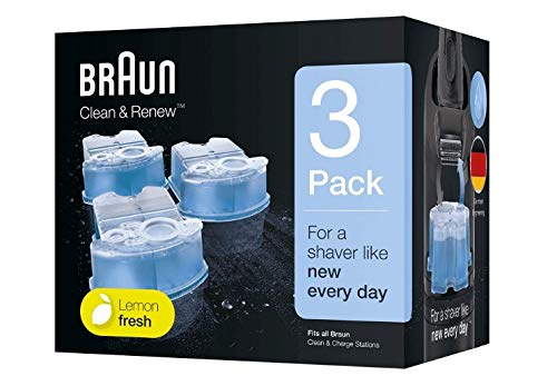 Braun Clean Renew Refill Cartridges CCR , Blue, 3 Count CCR3