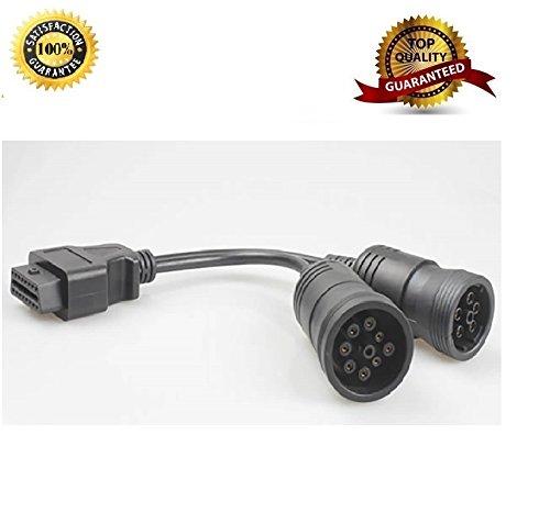 AntiBreak 6+9 Truck Cables 9 Pin 6pin Male J1939 J1708 to 16 Pin J1962 OBD-II Female