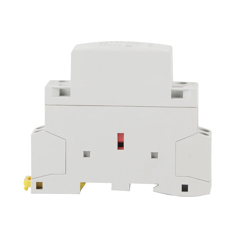 Household AC Contactor DIN Rail Relay 230v, 7A (Ac-7B) Compact Modularization Durable 1NO, 1NC, 2P, 20A AC Contactor for Household Applications No Noise (220V/230V) 220V/230V