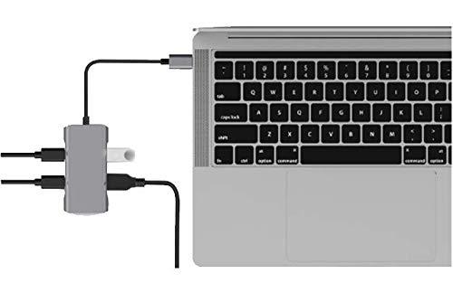 Juiced Systems QuadHUB - USB-C 4 Port Portable USB Hub - 2 USB-C 3.2 Gen 2 Ports | 2 USB-A USB 3.2 Gen 2 Ports