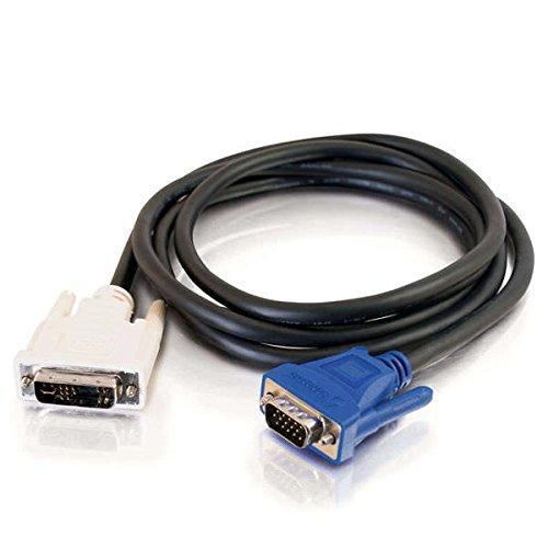 C2G 26954 DVI Male to HD15 VGA Male Video Cable, Black (6.6 Feet, 2 Meters) 6.6 Feet Single PCS