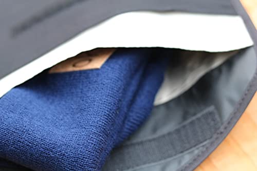 Large EMF/rf/RFID Blocking Phone Wallet Envelope Sleeve Made with Natural Canvas Block Radiation from Mobile Phone 5G cellphones Faraday Bag (XL-Phone-Pouch)
