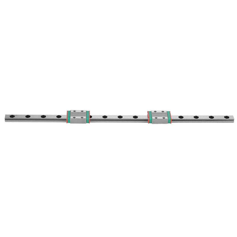 Linear Guide Rail, MGN9B 300mm Bearing Steel Linear Guide Rail with 2 Piece Linear Guide Block for Most Automatic Appliances