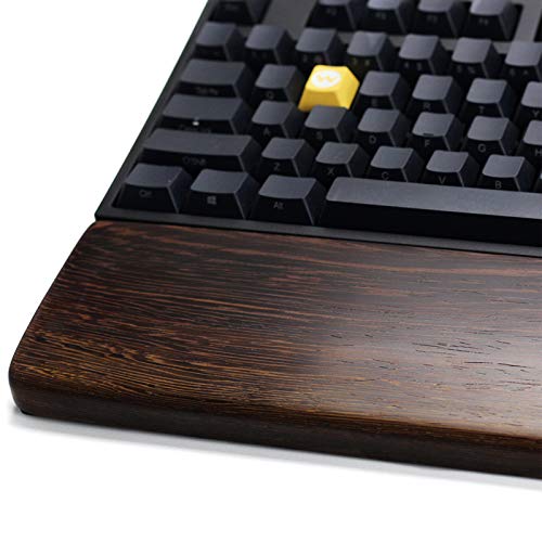 TINTON LIFE Handmade Keyboard pad Wrist Rest Keyboard Holder Wooden Hand pad Wrist pad Support for Office Work Anti-Fatigue(60 Key 300×80×20mm) 60 Key