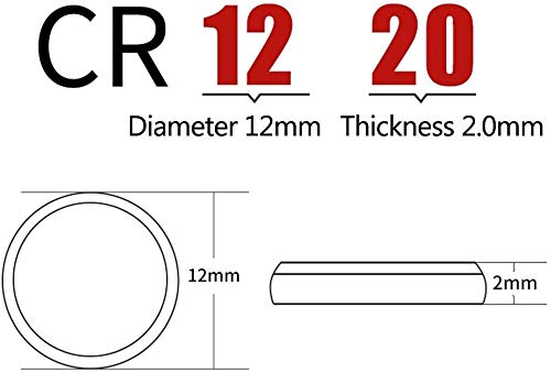 SKOANBE 24Packs 3V CR1220 Lithium Button Coin Cell CR1220 Battery 12 Count (Pack of 2)