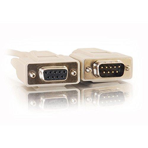 C2G 09452 DB9 M/F Serial RS232 Extension Cable, Beige (25 Feet, 7.62 Meters)