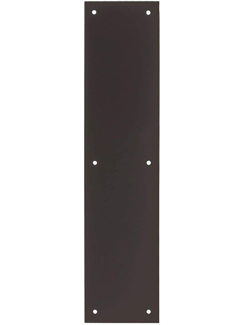 Deltana PP3515U10B 3 1/2-Inch x 15-Inch Solid Brass Push Plate Oil-Rubbed Bronze