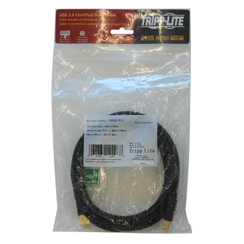 Tripp Lite USB 2.0 High-Speed Cable, Type-A to Type-B (M/M), 15-ft. (U022-015) 15 ft.