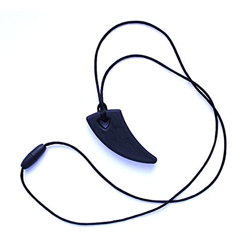 ARK's Saber Tooth Chew Necklace for Mild to Moderate Chewing (Black)