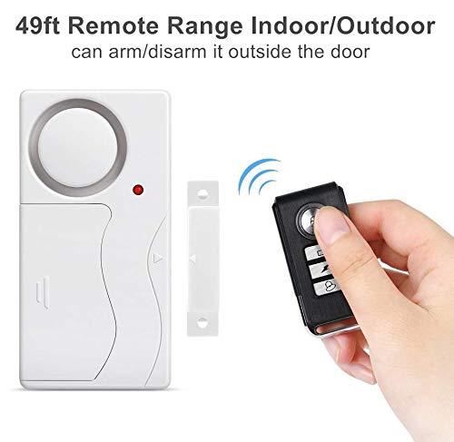 Wsdcam Door Alarm Wireless Anti-Theft Remote Control Door and Window Security Alarms