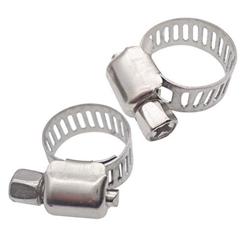 Silicone Tubing, Home Brewing and Winemaking Silicone Tubing, 10mm(3/8 inch) ID x 13mm(1/2 inch) OD, 10 ft, High Temp Food Grade Tube, Flexible Hose Pipe with Stainless Worm Gear Hose Clamps
