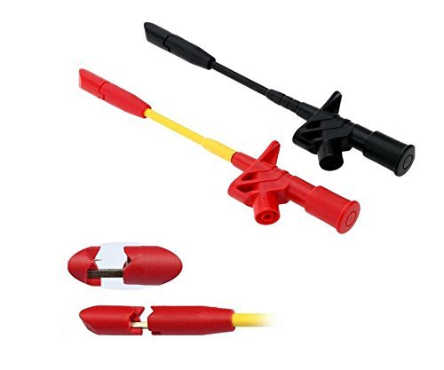 TestHelper TH-10-KIT Insulation 4mm Banana Test Lead Probe Clip Lantern Fork Tip Spring Crocodile Alligator Adaptor Multimeter Accessory Kit