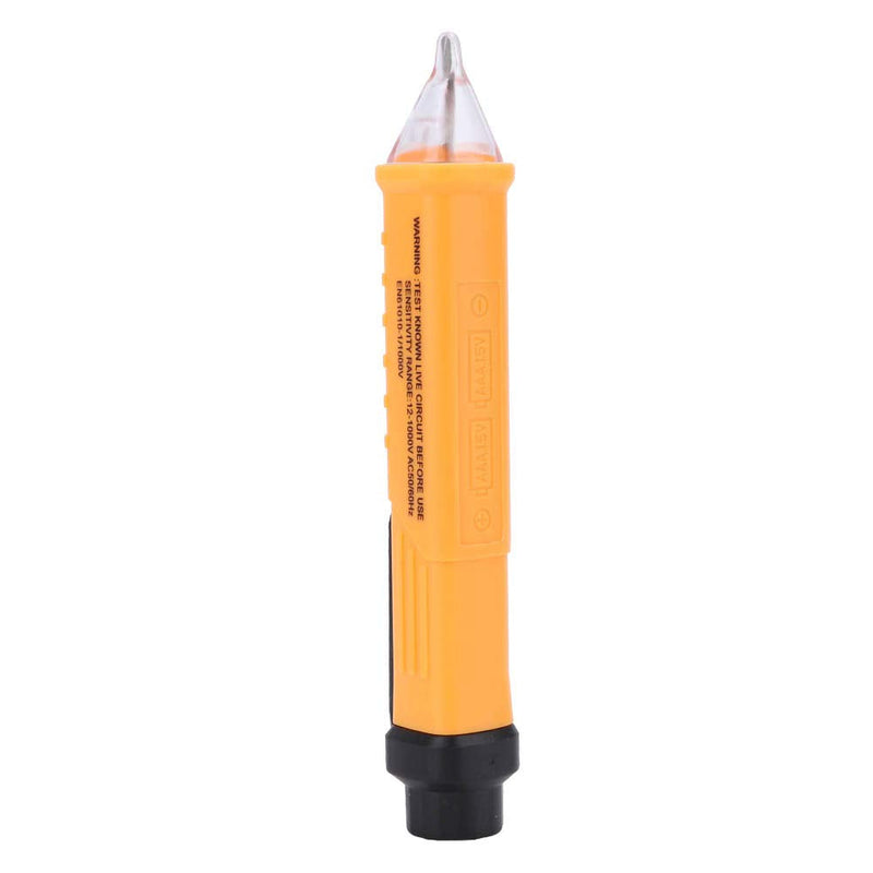 Test Pencil Electric Meter Voltage Detector High Accuracy Sensitivity Tester Pen High Precision Smart Electroscope with Dual Voltage Range 48 to 1000V 12 to 1000V for Line Detection(Yellow)