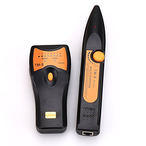 TM-8 RJ11 RJ45 Cat5 Cat6 LAN Network Cable TesterTelephone Wire Tracker Toner Detector Line Finder