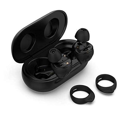 ALXCD Replacement Eartips Earhooks Kit for Galaxy Buds Headphone, S/M/L 3 Pairs Silicone Earbud Tips, S M L 3 Pairs Earhooks, Fit for Galaxy Buds SM-R170 Headphone, S M L Black