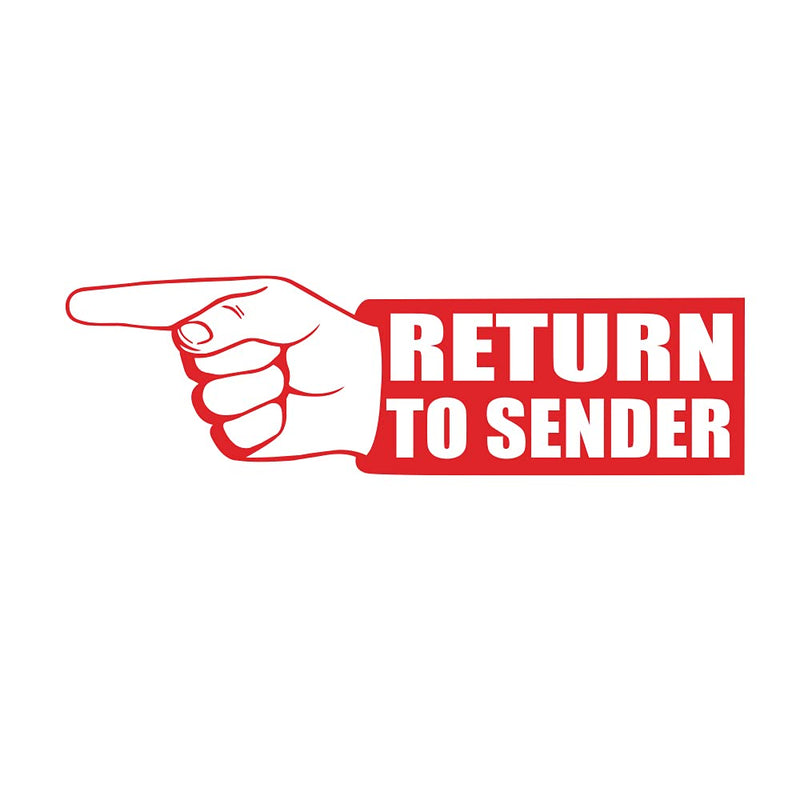 AccuStamp Message Stamp with Shutter, 1-Color, Return to Sender, 1-5/8" x 1/2" Impression, Pre-Ink, Red Ink (035631)
