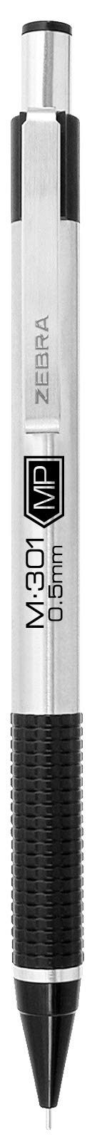Zebra Pen Zebra Steel Mechanic Pencil, 2 Pack, Black Grip 2 Count