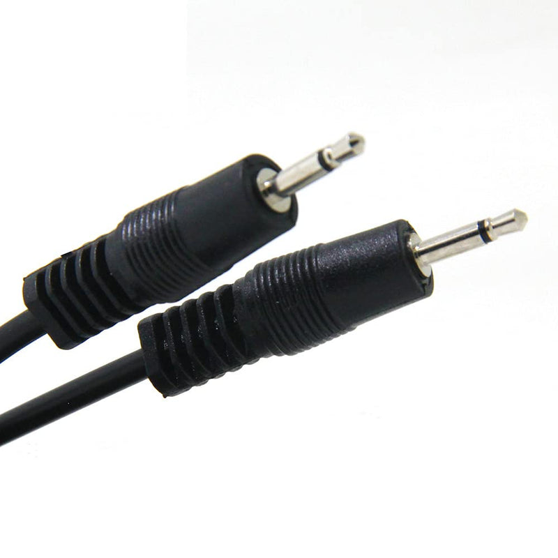 Ancable 2-Pack 3.5mm 1/8 TS Male Mini Plug to Male Mini Plug Monaural Mono Audio Cable 3ft - 12V Trigger, IR Infrared Sensor Receiver Extender 2 Pack/3-Feet