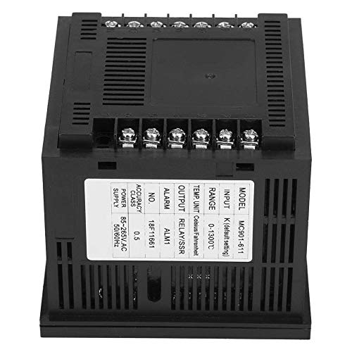 MC901 Digital PID Temperature Controller PT100 Sensor K Type Universal Input Relay/SSR Output 85V-265V 0~1300℃ MC901