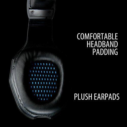Enhance GX-H4 Computer Gaming Headset with Microphone - Braided Cable, Noise Isolating Headphones, Comfort Design Headband - Connect with 3.5mm AUX - INFILTRATE Series