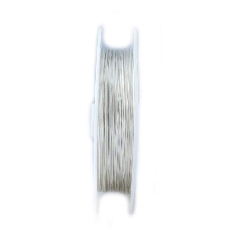 22 Gauge, 935 Argentium Silver Wire (Round) Half Hard Made in USA - 1 Ounce (29FT) by CRAFT WIRE 22 Gauge
