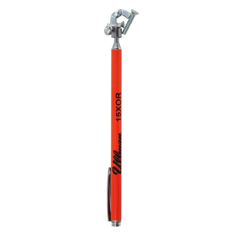 Ullman Devices No.15XOR Super-Strength Pocket Magnetic Pick Up Tool - Orange Magnetic Retriever with Pocket Clip. Magnetic Sweepers Original version