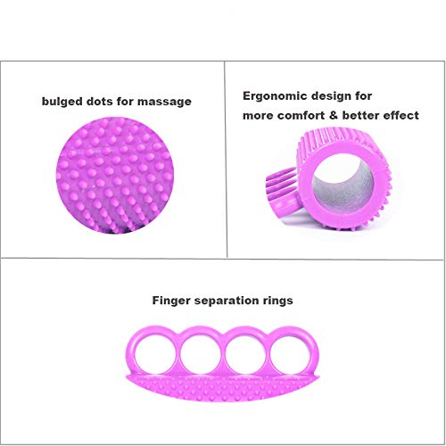 Flexible Silicone Hand Recovery Exerciser Hand Strengthener Massage Tool Finger Training Exerciser for Stroke Patients Elders