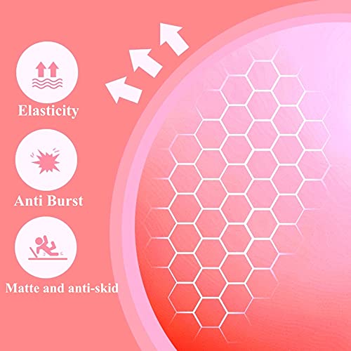 BATDIYOW 2 Exercise Balls Kit with Hand Pump Mini Fitness Yoga Ball 8 inch for Yoga Pilates Body Balance