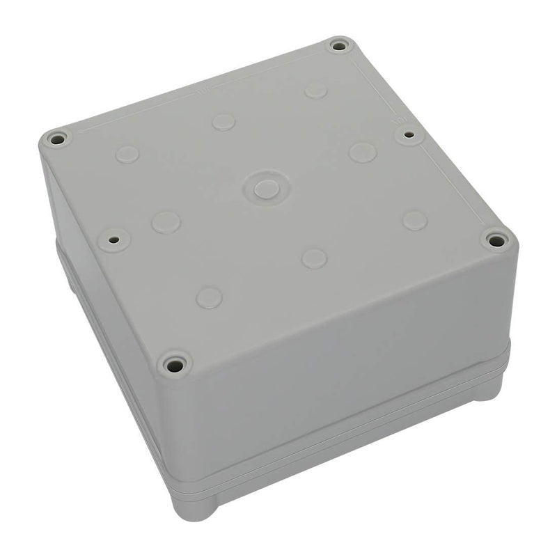 LeMotech Waterproof Dustproof IP67 Junction Box DIY Case Enclosure Gray 4.9 x 4.9 x 3 inch (125 x 125 x 75 mm) 4.9" x 4.9" x 3" Size S&M