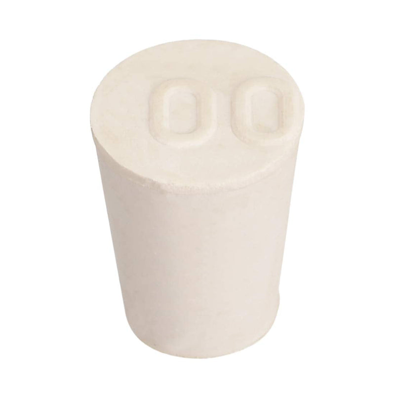 uxcell White Tapered Shaped Solid Rubber Stopper for Lab Tube Stopper Size 00 15Pcs 11x15x20mm