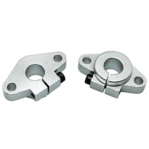 heyous 2pcs SHF12 Aluminum Alloy Linear Rod Rail Shaft Support for 12mm Diameter Shaft CNC Router Parts 3D Printer Parts